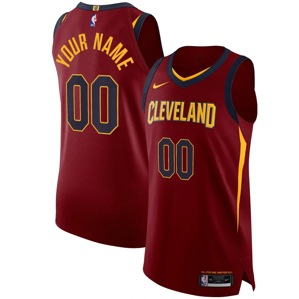 nike personalized Cavaliers Maroon Custom Jersey