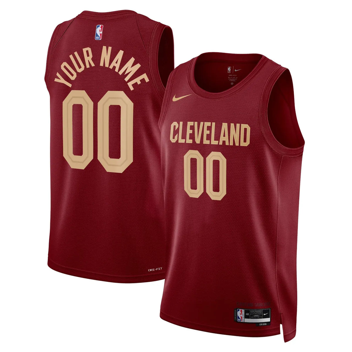 Cavs Maroon Custom Jersey nike