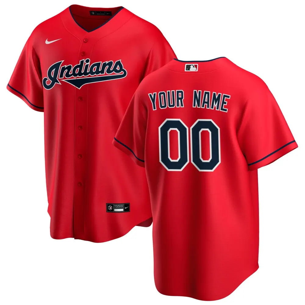 nike Indians Red Custom Jersey