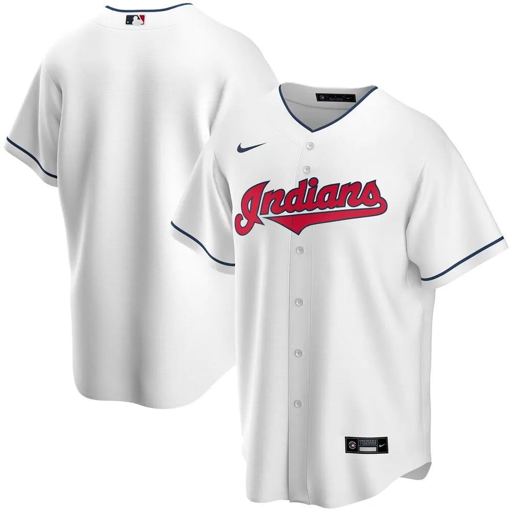 Nike Indians White Home Jersey