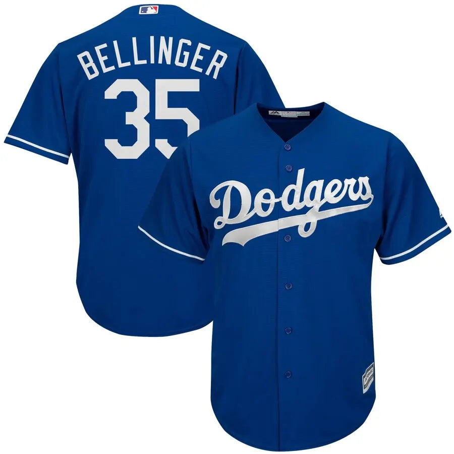 majestic replica Bellinger Dodgers Blue Jersey