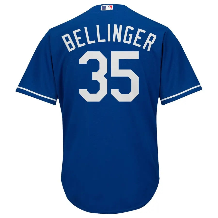 majestic replica Bellinger Dodgers Blue Jersey - Hình 3