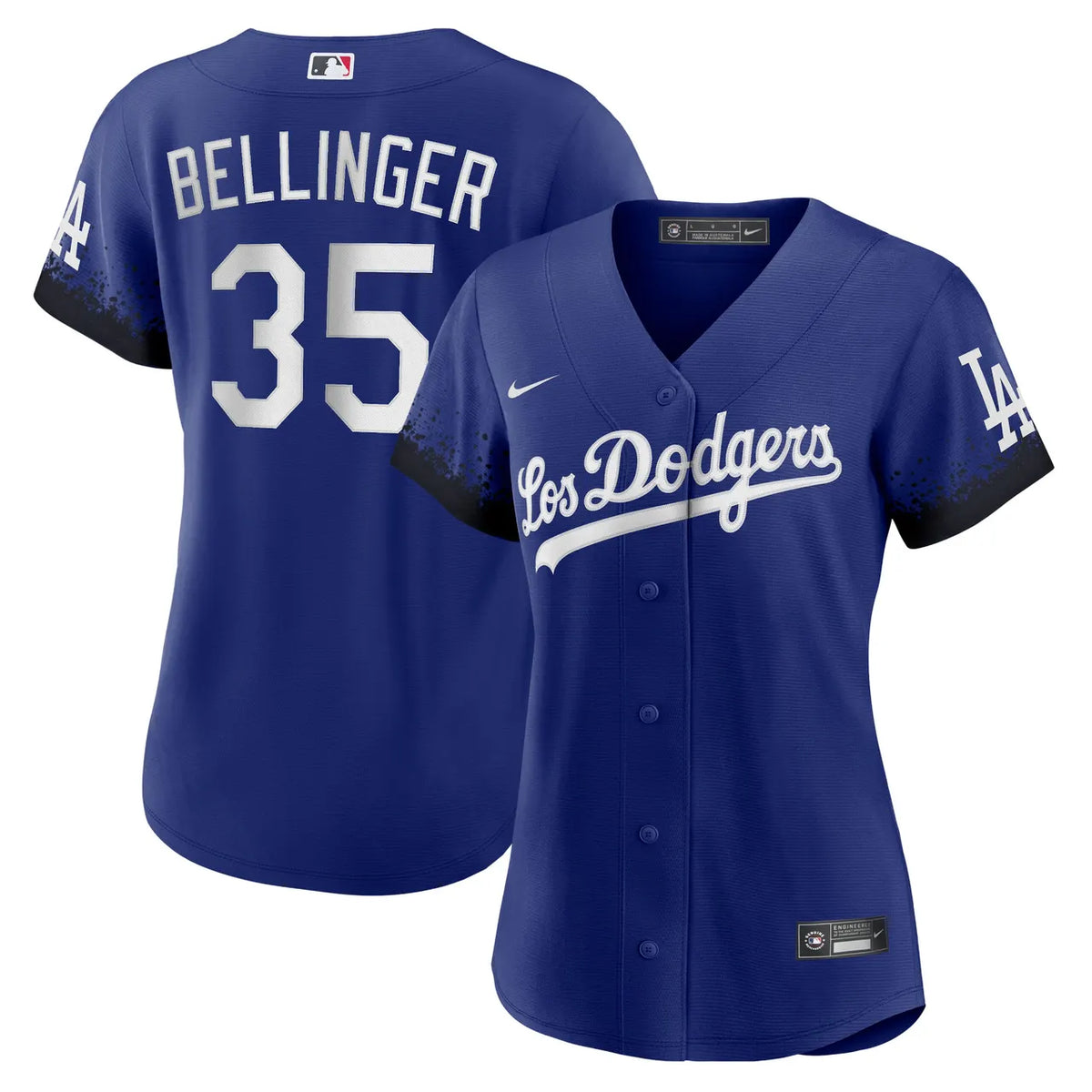 Bellinger Dodgers Blue Women's Jersey - Hình 2