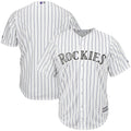 Rockies White Pinstripe Jersey majestic