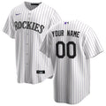 Rockies White Pinstripe Jersey nike custom