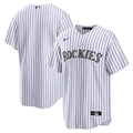 Rockies White Pinstripe Jersey nike