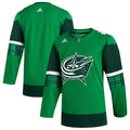 Blue Jackets Green Jersey