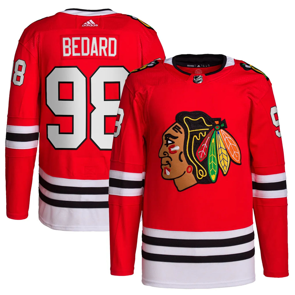 Adidas Bedard Blackhawks Jersey - Hình 2
