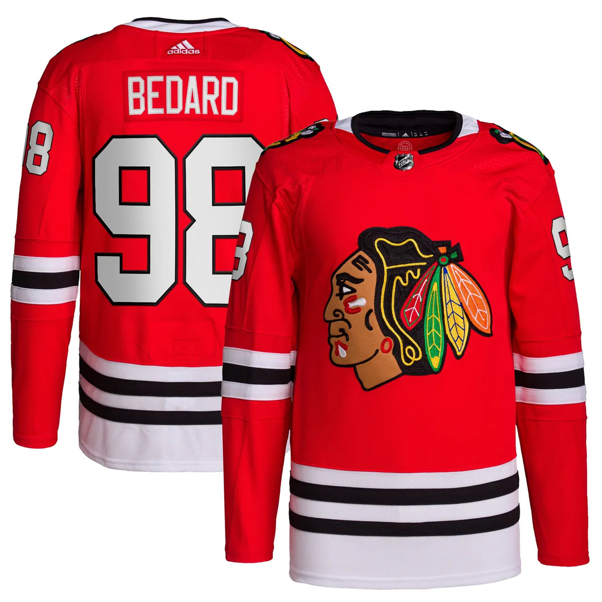 Adidas Bedard Blackhawks Jersey - Hình 2