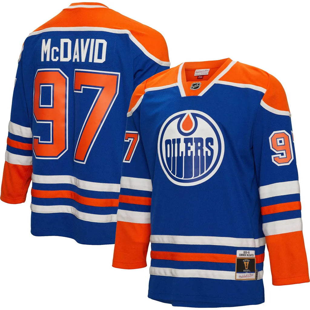 mitchell McDavid Oilers Blue Jersey - Hình 2