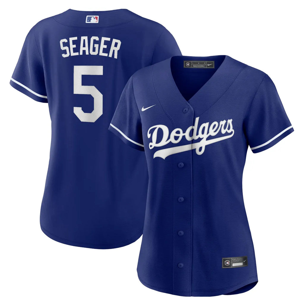 Seager #5 Dodgers Blue Jersey