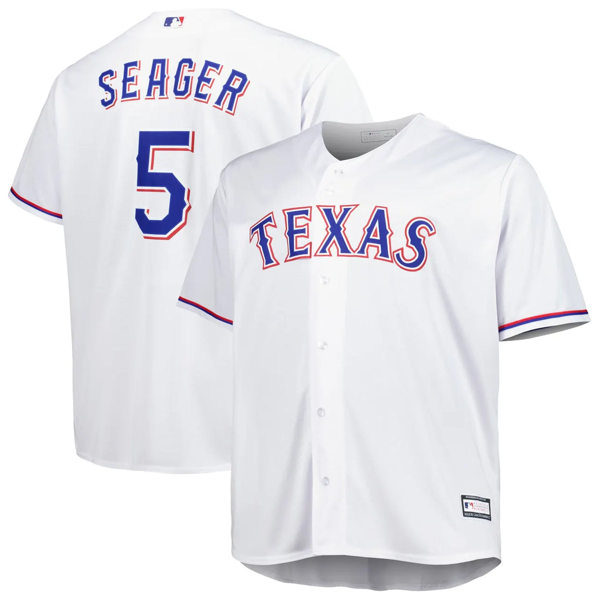 Seager Rangers Majestic Jersey