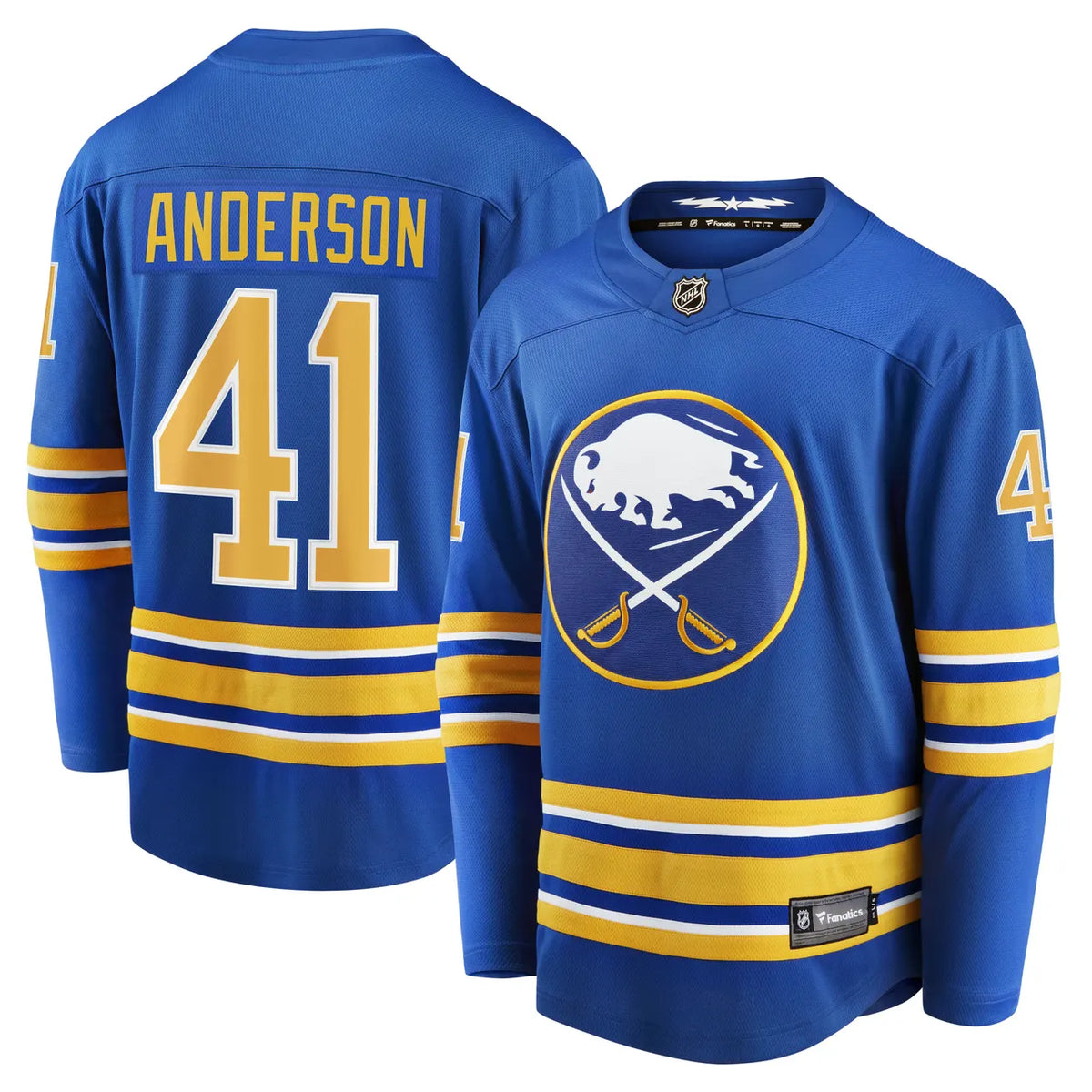 Anderson Sabres Blue Jersey - Hình 2