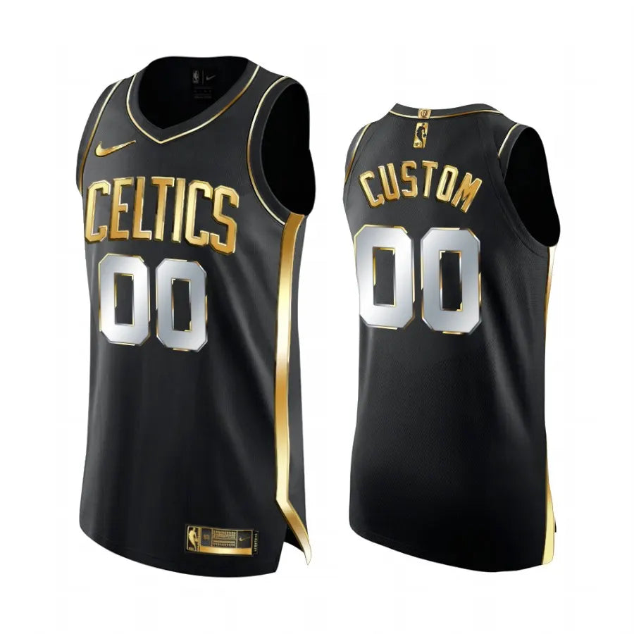 nike Celtics Black Gold Jersey