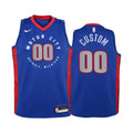 nike motor Pistons Blue Custom Jersey