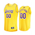 Lakers Yellow Custom Jersey