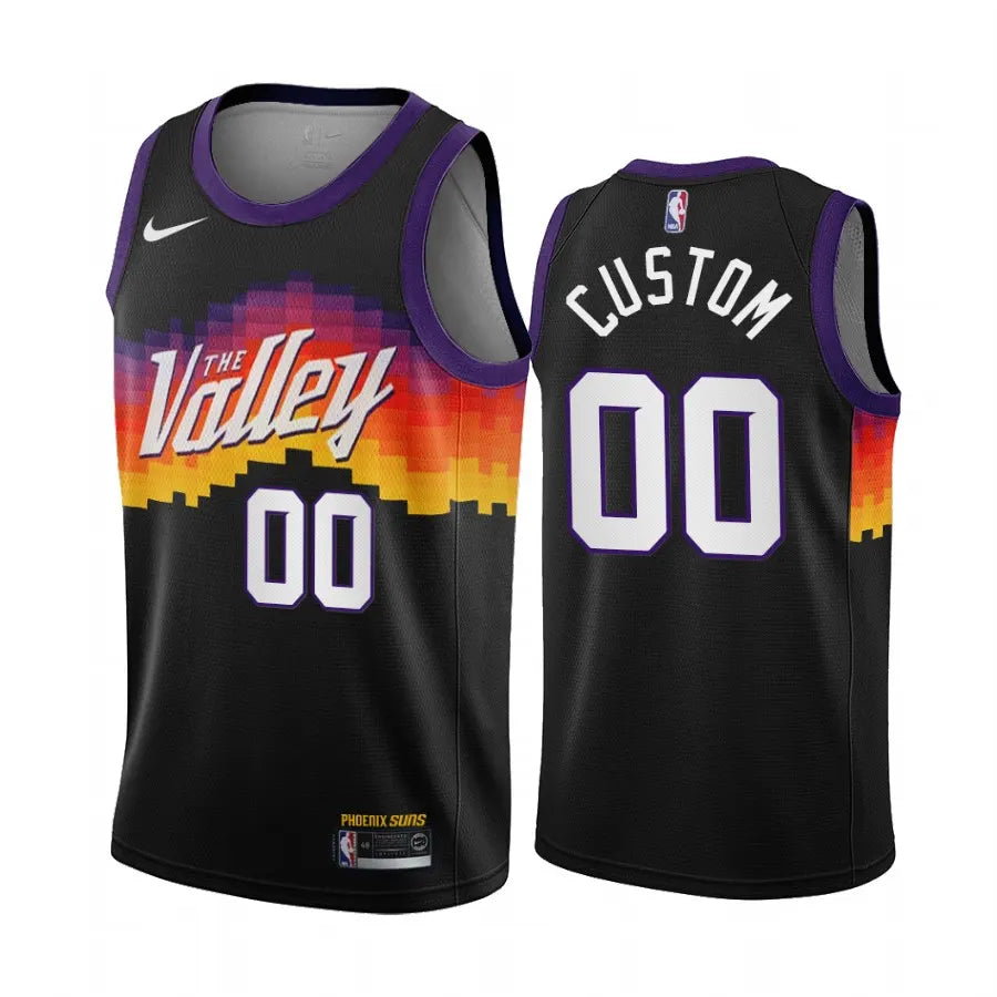 Suns Custom Black Valley Jersey