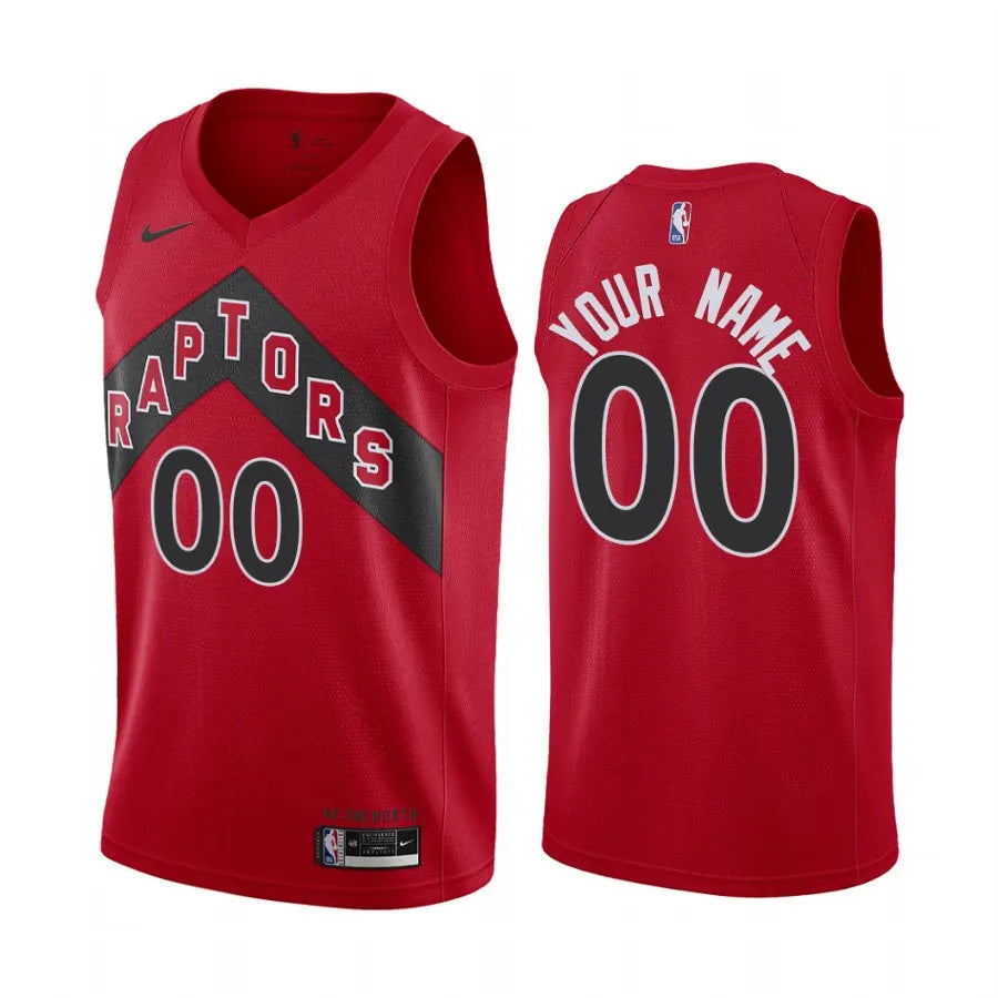 nike personalize Raptors Red Custom Jersey