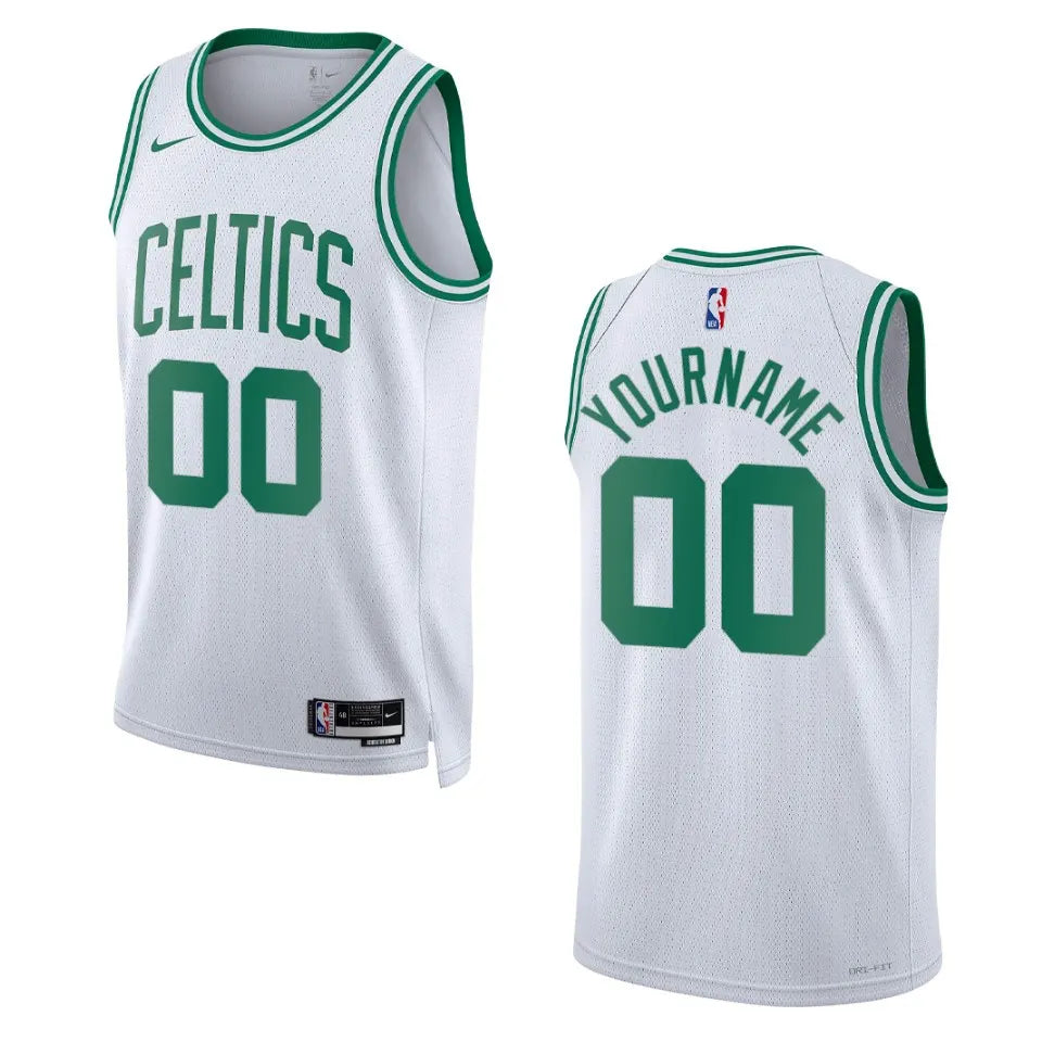 personalize Nike Celtics White Custom Jersey
