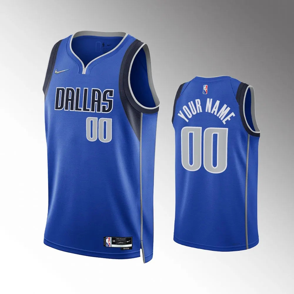 nike Mavericks Royal Blue Custom Jersey