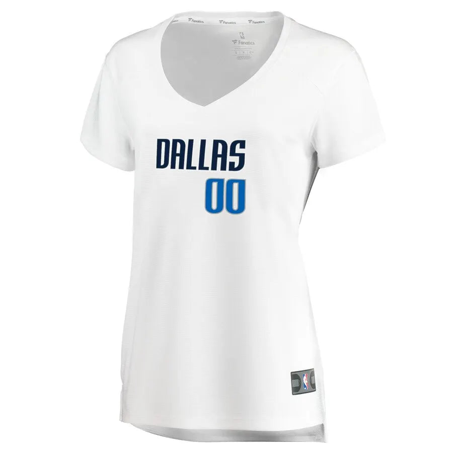 Mavericks White Custom Women's T-Shirt - Hình 2