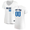 Mavericks White Custom Women's T-Shirt