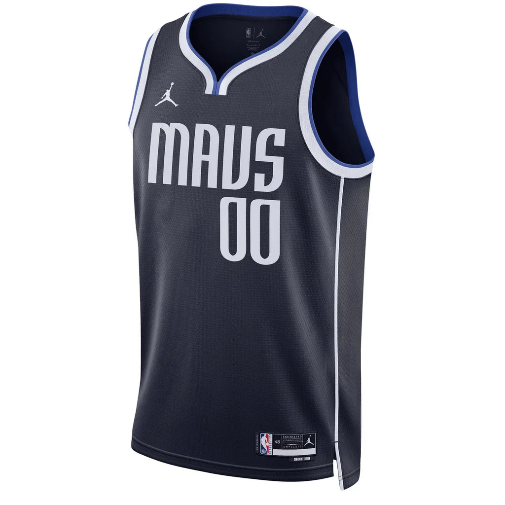 personalized Jordan Mavericks Navy Custom Jersey - Hình 3