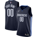 Mavericks Navy Custom Jersey nike