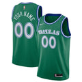 Dallas Mavericks Green Custom Jersey