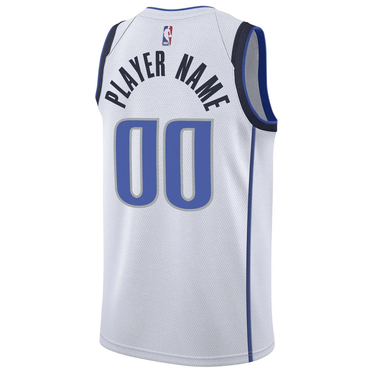 Nike Mavericks White Jersey custom - Hình 4