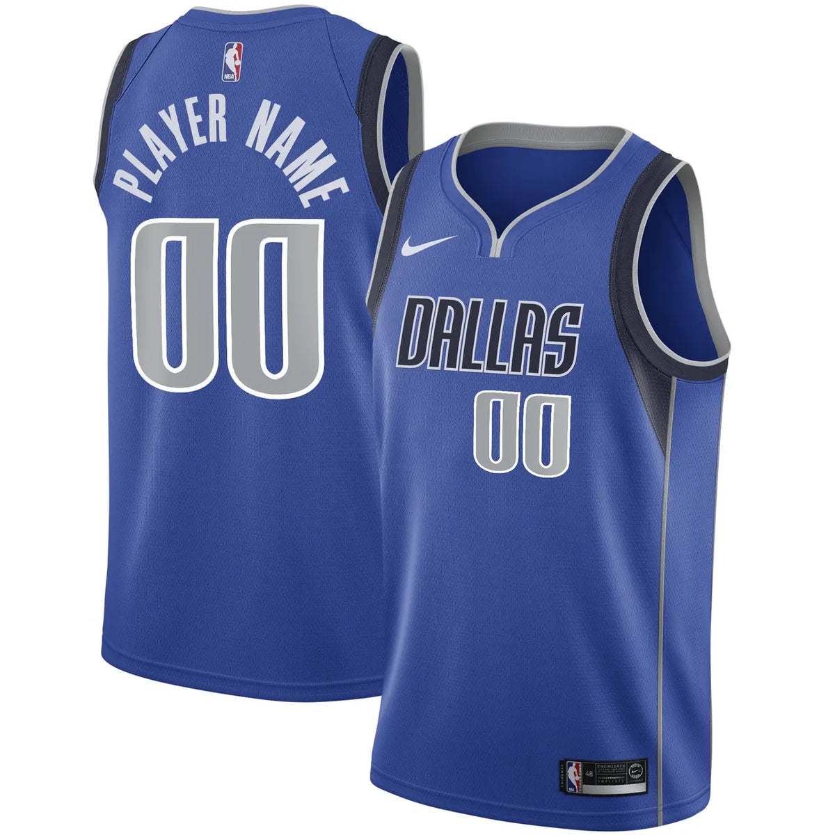 nike Dallas Mavericks Blue Jersey - Hình 2