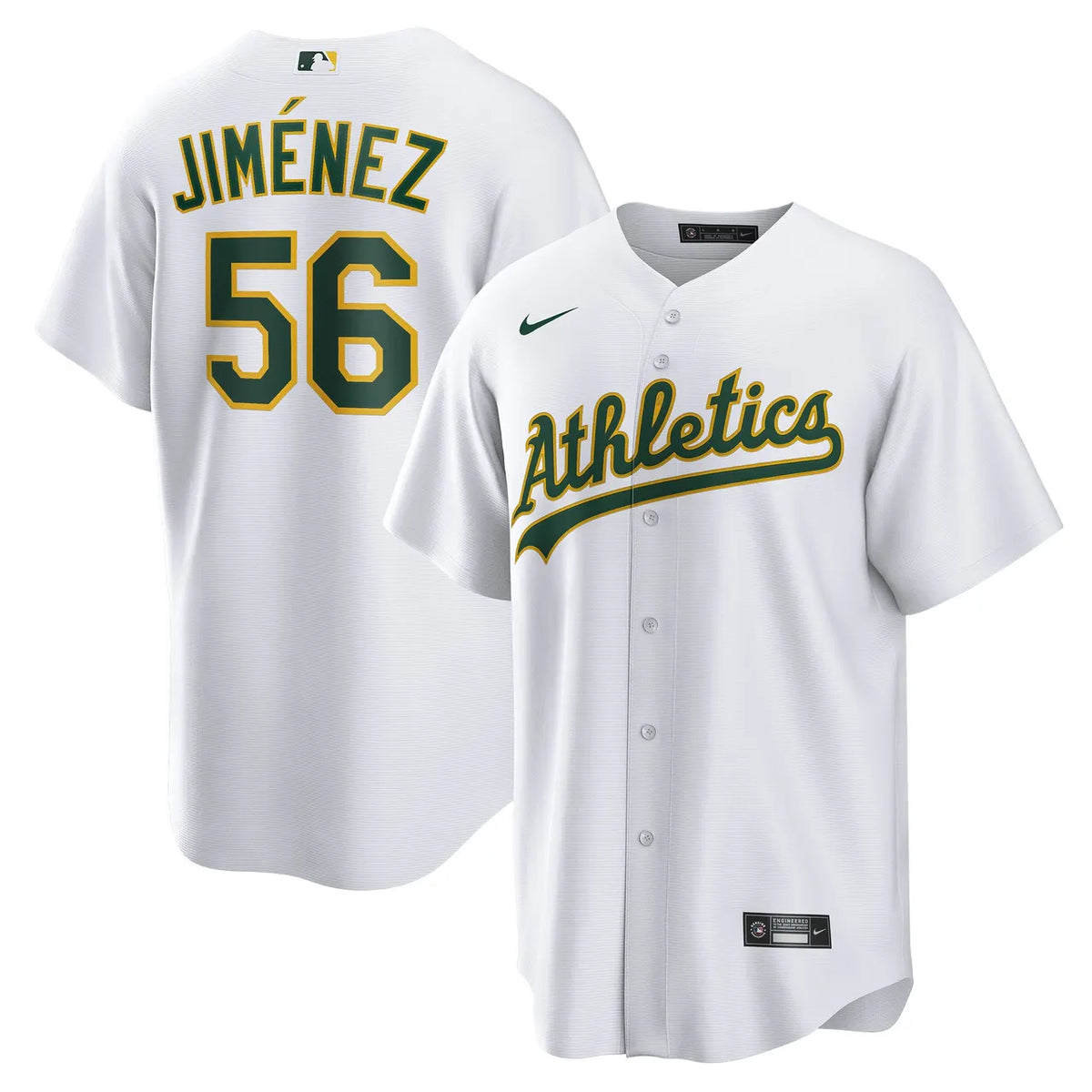 Jiménez #56 Athletics Jersey