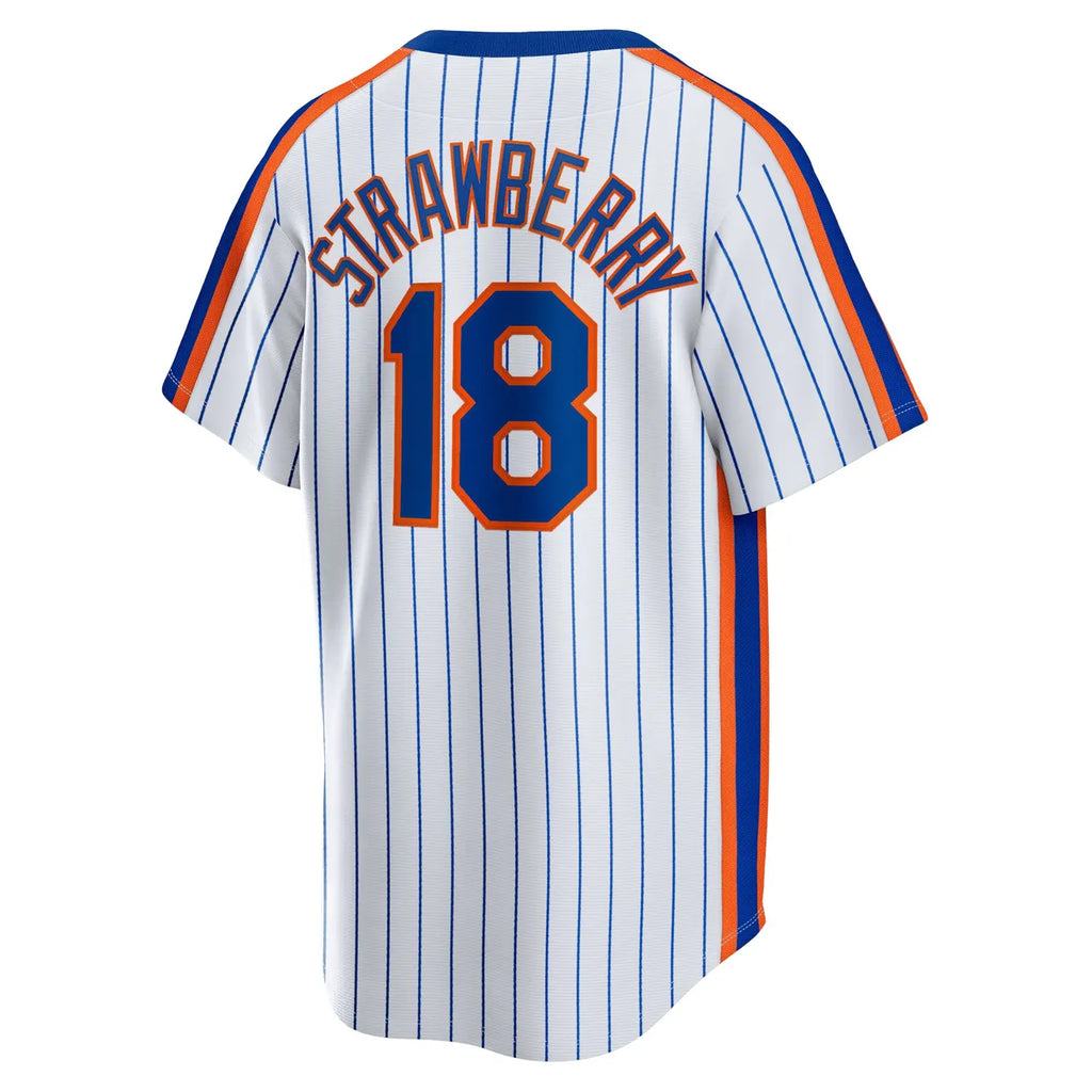 Strawberry #18 Mets Nike Jersey - Hình 4