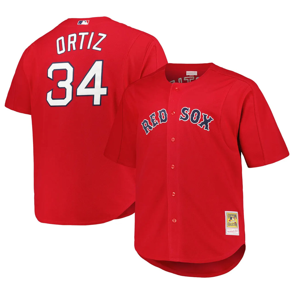 mitchell Ortiz #34 Red Sox Jersey
