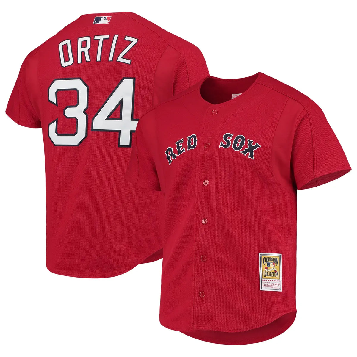 mitchell Ortiz Red Sox Cooperstown Jersey