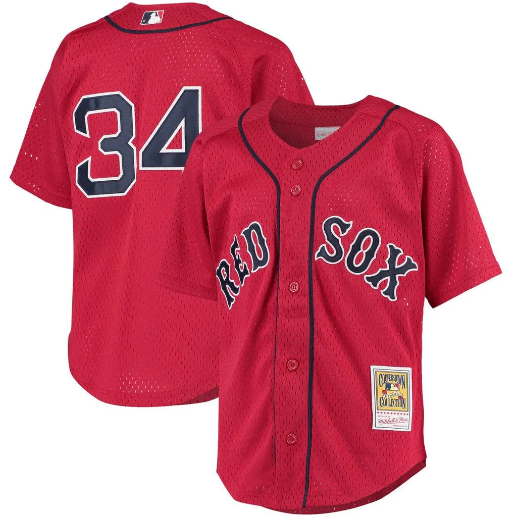 Mitchell & Ness Red Sox #34 Cooperstown Jersey