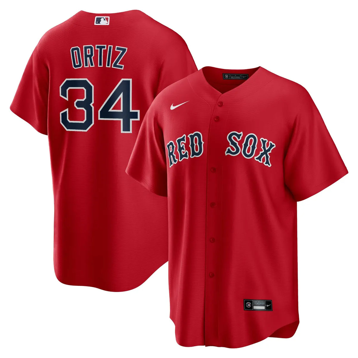 Ortiz #34 Red Sox Jersey nike - Hình 2