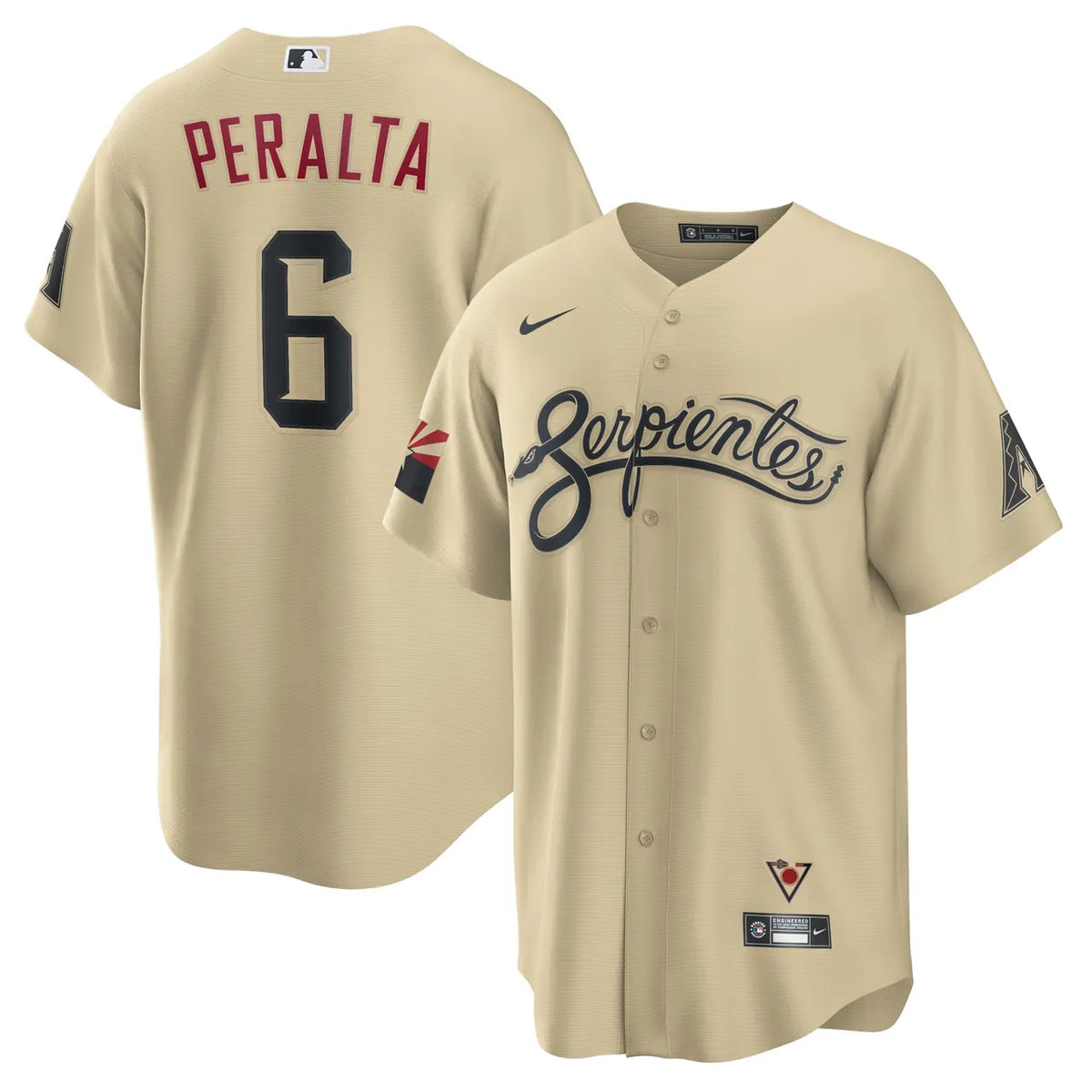 Peralta D-backs Cream Jersey