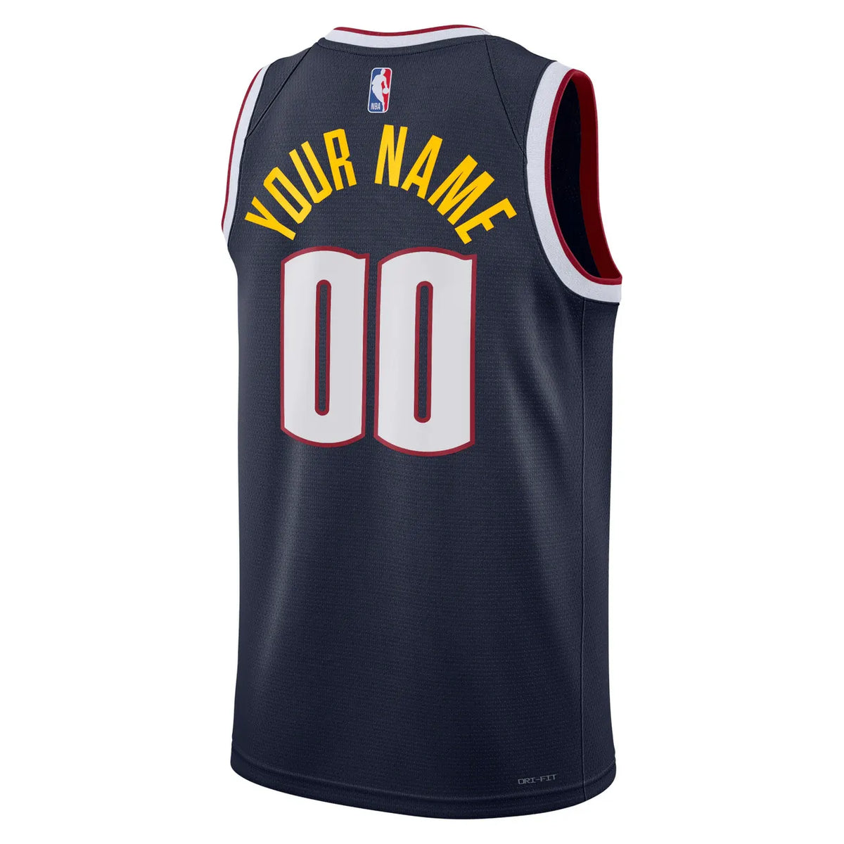 Denver Nuggets Navy Custom Jersey - Hình 2