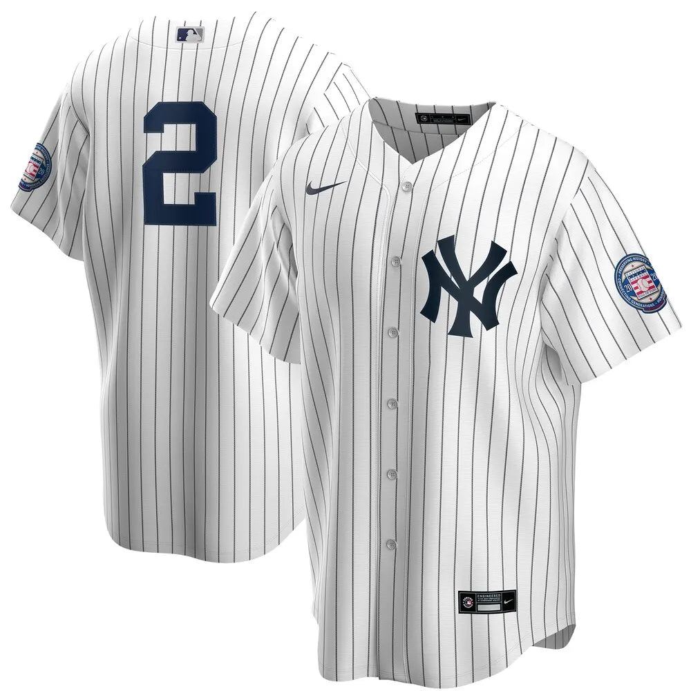 Nike #2 Yankees Pinstripe Jersey