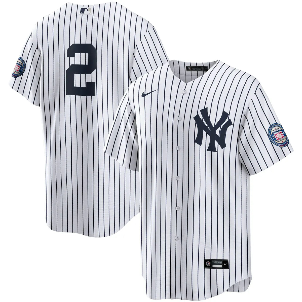 Nike #2 Yankees Pinstripe Jersey - Hình 2
