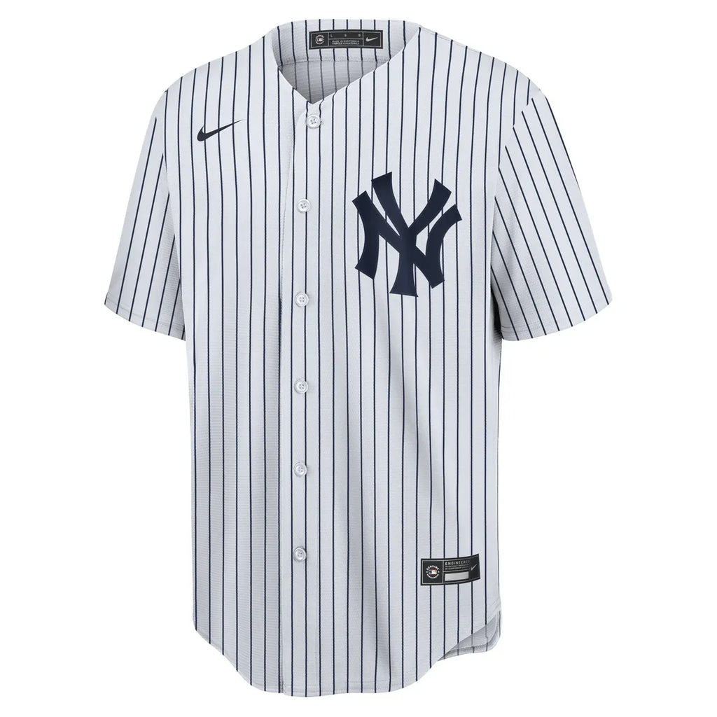 pinstripe Nike Jeter #2 Yankees Jersey - Hình 3