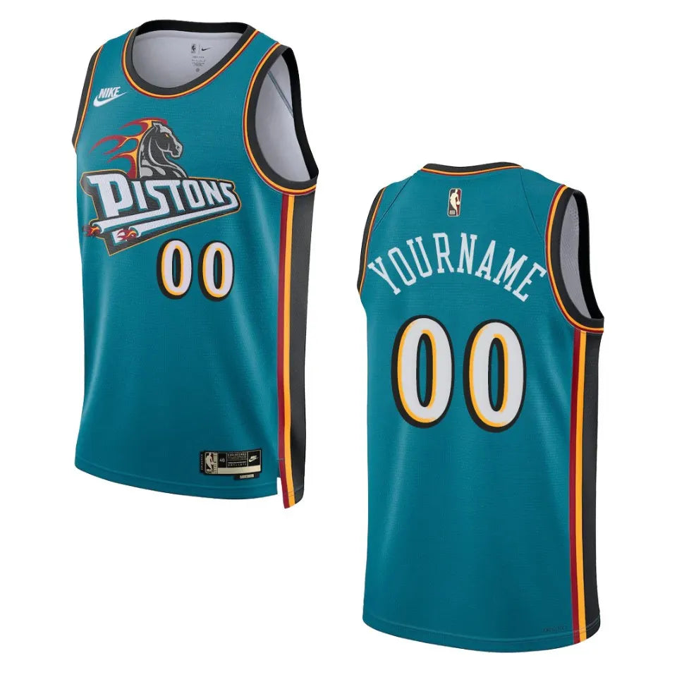 Nike Pistons Teal Jersey