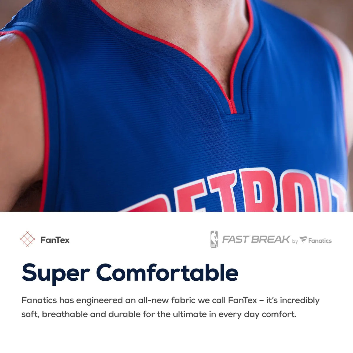 fanatics Detroit Pistons Blue Custom Jersey - Hình 6