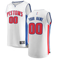 personalized Fanatics Pistons White Custom Jersey