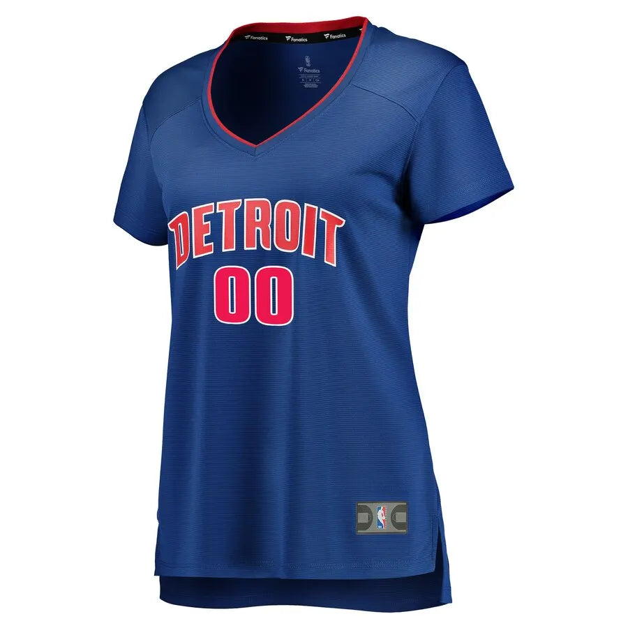 Pistons Blue Custom Jersey fanatics - Hình 2