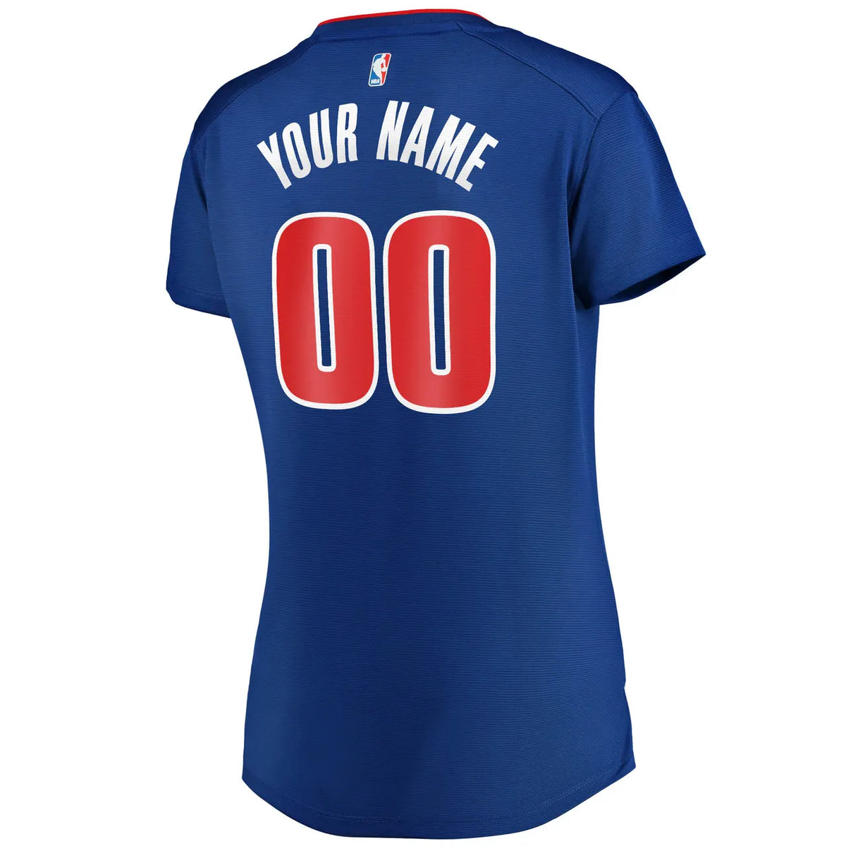 Women's Pistons Blue Custom Jersey - Hình 3