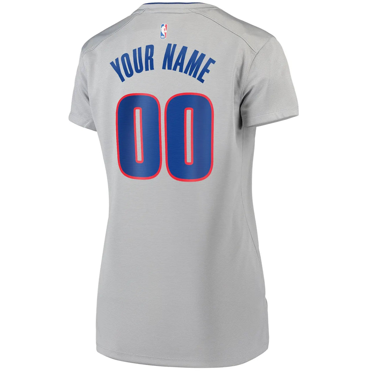 Pistons Gray Jersey Women - Hình 2