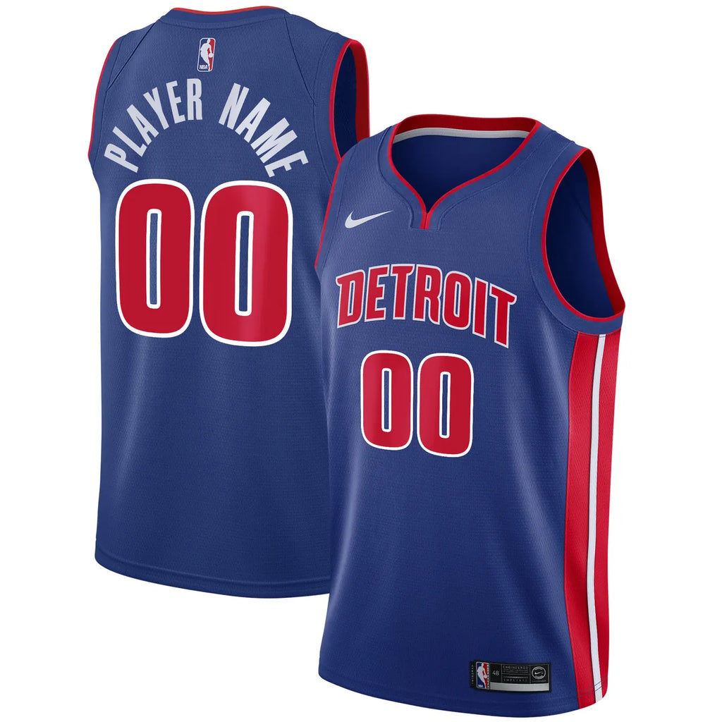 Nike Pistons Blue Jersey