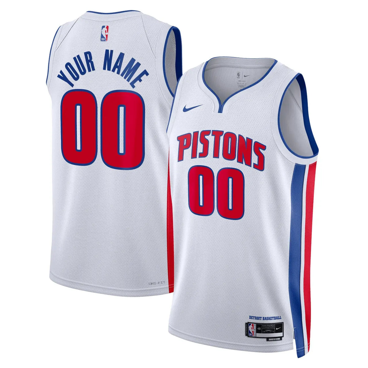 Nike Pistons Custom Jersey - Hình 2